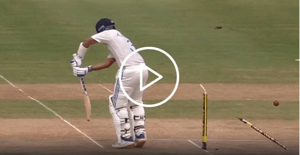 [Watch] Shannon Gabriel Knocks Over Ajinkya Rahane With a Dream Delivery